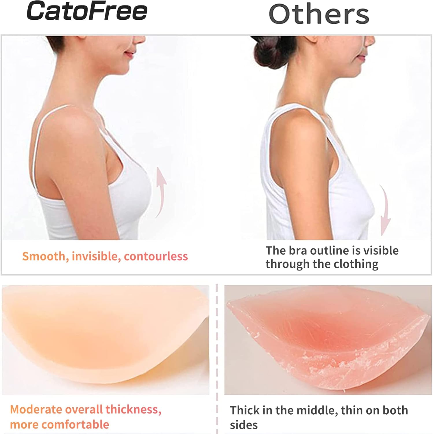 Sutiã de Silicone Sólido Sem F - Strapless Bra Backless avaliação e preço